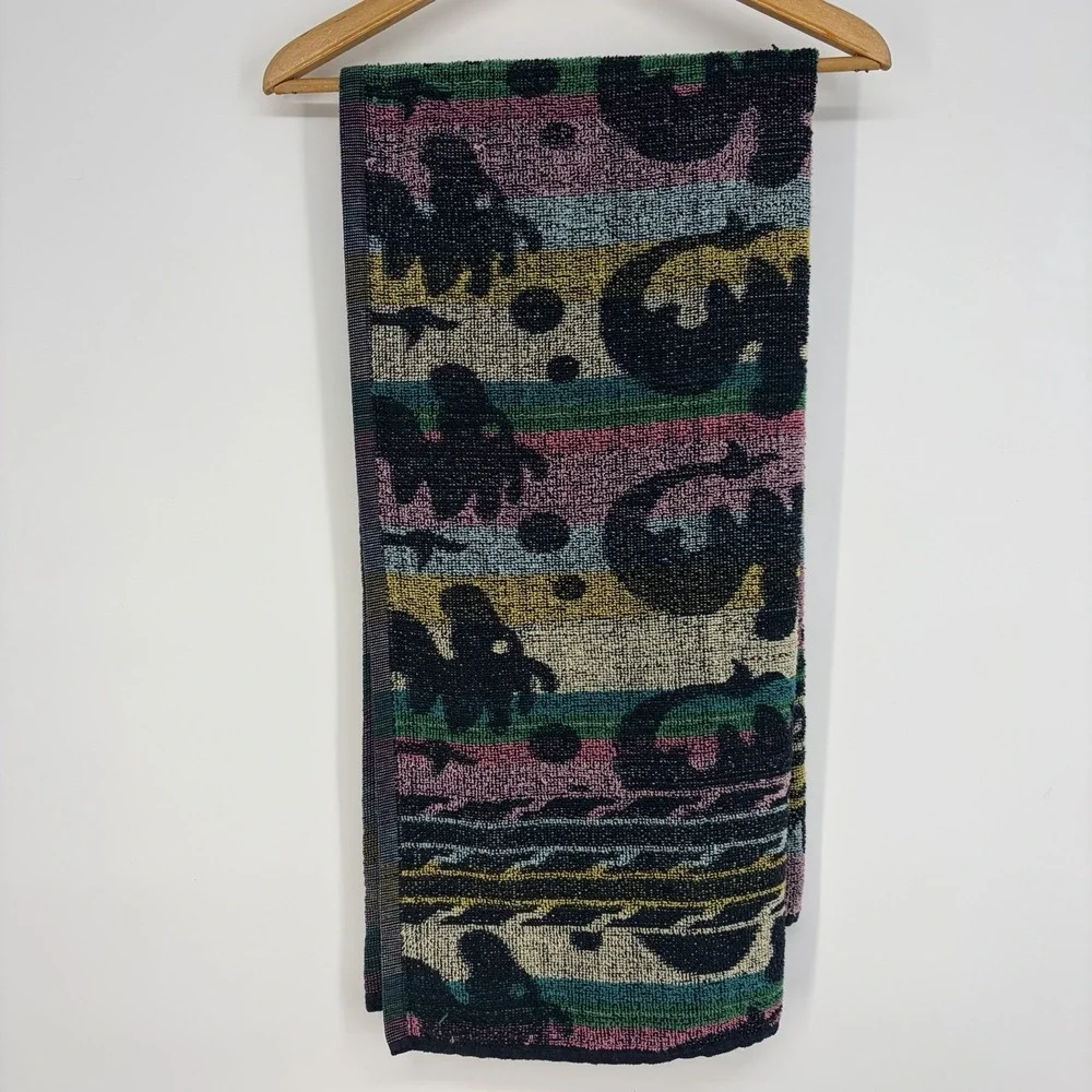 Vtg Kaufman Multicolored Tropical‎ Beach Pool Towel 28